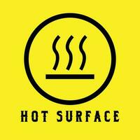 Hot Surface Symbol vector