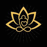 Meditation logo design vector