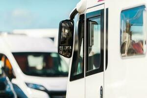 RV Park Camper Van Closeup photo