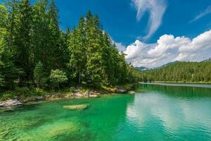 eibsee lago en Baviera Alemania foto