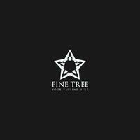 pino árbol logo vector