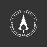 pine tree logo vector