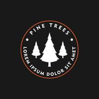 pine tree logo vector