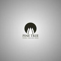 pino árbol logo vector