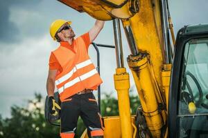 Modern Excavator Operator photo