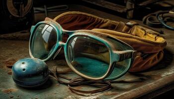 de moda protector gafas para deporte y aventuras en verano vacaciones generado por ai foto