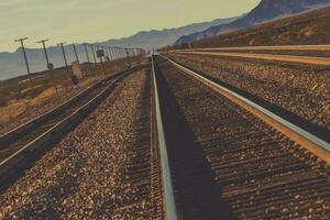 Nevada Railroad Tracks photo