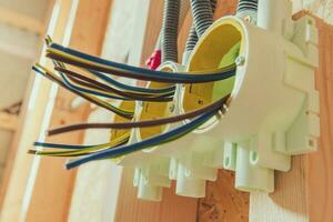 Electric Outlets Installation Inside House photo