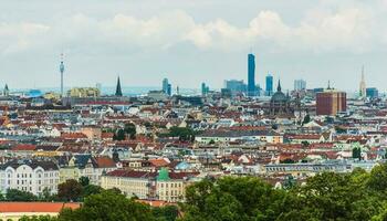 View Of Old And New Part Of Vienna. photo