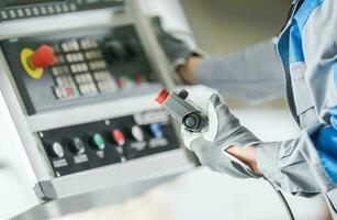 CNC Lathe Control Panel photo