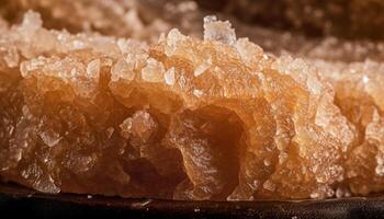 Vibrant agate crystal, part of geology collection, on background photo