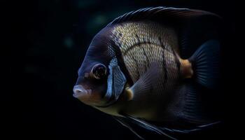 cerca arriba de multi de colores payaso pescado nadando en tropical arrecife generado por ai foto