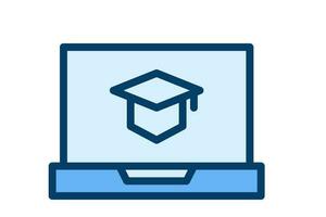 education filled icon illustration vector