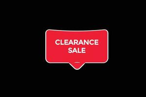 clearance sale  vectors, sign, level bubble speech clearance sale vector