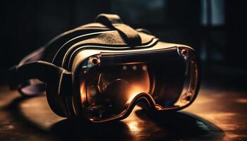 moderno gafas para submarino aventura, escafandra autónoma buceo y bucear divertido generado por ai foto