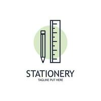 Stationery Logo Template Design with Vector Concept