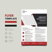 Corporate Business Flyer cover design layout ,digital marketing flyer vector template in A4 size.eps