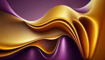 Abstract wave pattern backdrop in vibrant multi colors generated by AI photo