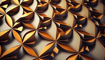 Geometric shape and floral pattern compose modern elegance generated by AI photo