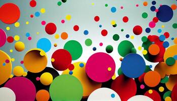 Multi colored celebration with abstract decoration backdrop illustration , photo