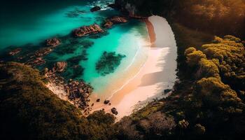 naturaleza belleza capturado en un aéreo marina ,generativo ai foto