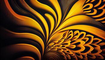 Abstract luxury design with shiny gold curves , photo