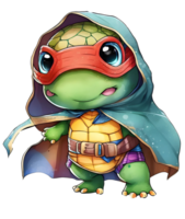 Tortuga atuendo, ai generativo png