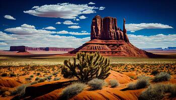 Monumento Valle arenisca paisaje erosionado por natural belleza ,generativo ai foto