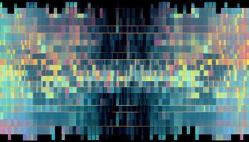 pixelado resumen modelo en moderno computadora fondo ,generativo ai foto