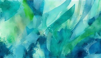 Abstract illustration of vibrant watercolor waves freshness abounds , photo