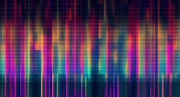 Pixelated abstract backdrop with multi colored wave pattern , photo