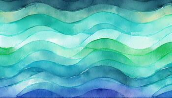 Abstract pattern, blue backdrop, Multi colored paint wave decoration , photo