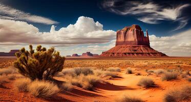 Nature Monuments Sandstone Rocks in Monument Valley , photo