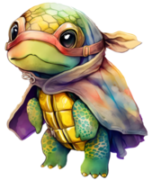 Tortuga atuendo, ai generativo png