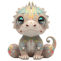 Cute dragon, AI generative png