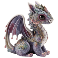 Cute dragon, AI generative png