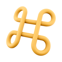 3d Rendern Befehl Taste Symbol. 3d machen Symbol zum geben ein Befehl Symbol. png