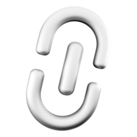 3d Rendern Hyperlink Symbol. 3d machen Artikel mögen ein Wort oder Taste Das Punkte zu Ein weiterer Ort Symbol. png