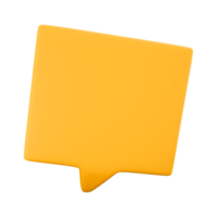 3d rendering chat icon. 3d render Message Notification icon. png
