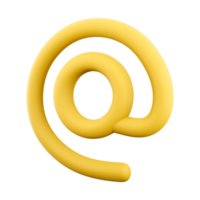 3d representación correo. correo electrónico icono. 3d hacer mensaje, social correo electrónico icono. png