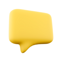 3d rendering Message Icon. 3d render Mobile phone chat sign, line style icon. png