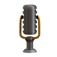 3d rendered table microphone perfect for podcast design project png