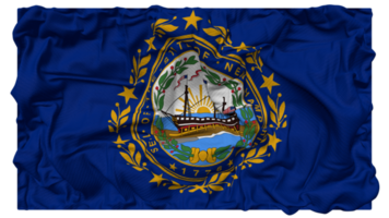 State of New Hampshire Flag Waves with Realistic Bump Texture, Flag Background, 3D Rendering png