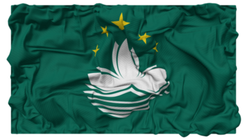 China macao, macao bandera olas con realista bache textura, bandera fondo, 3d representación png