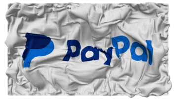 paypal valores en cartera C ª bandera olas con realista bache textura, bandera fondo, 3d representación png