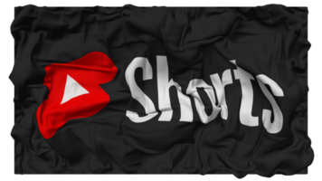 Youtube short drapeau vagues avec réaliste bosse texture, drapeau arrière-plan, 3d le rendu png