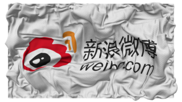 Weibo Flag Waves with Realistic Bump Texture, Flag Background, 3D Rendering png