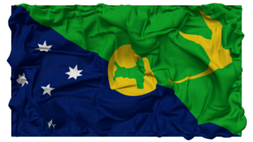 território do Natal ilha bandeira ondas com realista colisão textura, bandeira fundo, 3d Renderização png