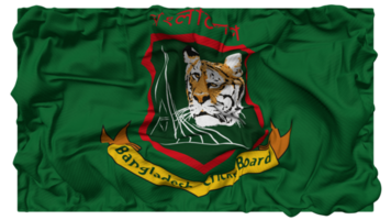 Bangladesh krekel bord, bcb vlag golven met realistisch buil textuur, vlag achtergrond, 3d renderen png