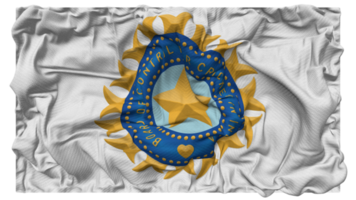 Tafel von Steuerung zum Kricket im Indien, bcci Flagge Wellen mit realistisch stoßen Textur, Flagge Hintergrund, 3d Rendern png